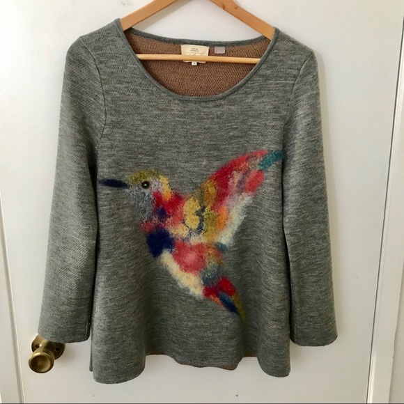 Anthropologie Hummingbird Sweater 